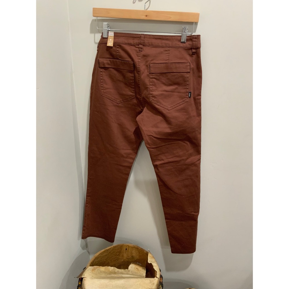Prana Kayla Crop Chino Pants Womens 4 Manzanita Red‎ Stretch Cotton Casual - Picture 6 of 6